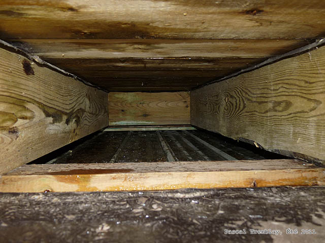 firewood storage under deck
