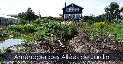 Comment amnager ou construire des alles au jardin - Faire des sentiers ou chemins pour circuler au jardin