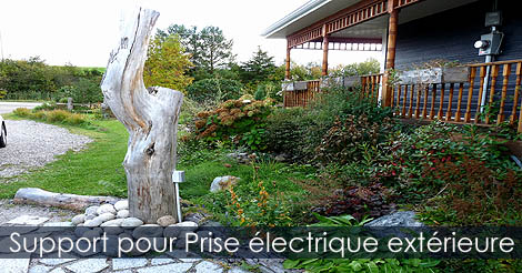 Décoration pratique extérieure - Prise électrique pour jardin