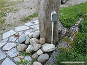 Installation électrique au Jardin - Prise électrique décorative extérieure