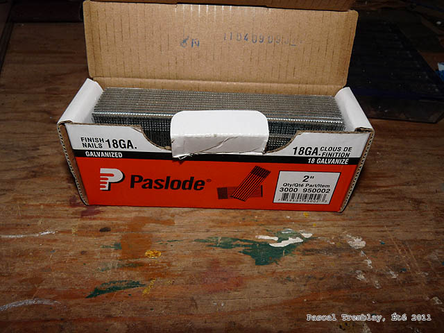 Clous de finition galvanisés - Plan de construction bacs à fleurs en bois