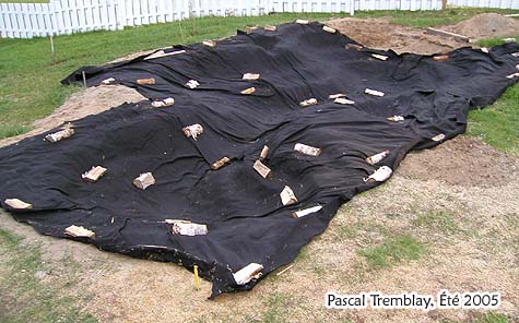 Toile Gotextile bassin - Bche ou membrane EPDM caoutchouc - Toile pour bassin d'eau