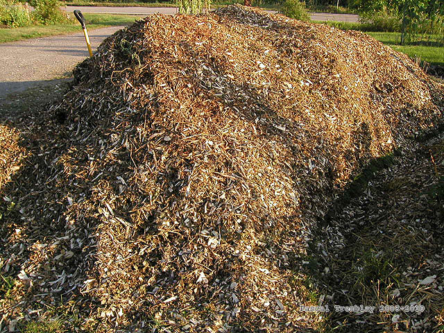 Paillis organique - Fabrication du Bois raméal fragmenté - Compost de broussailles - Copeaux de bois