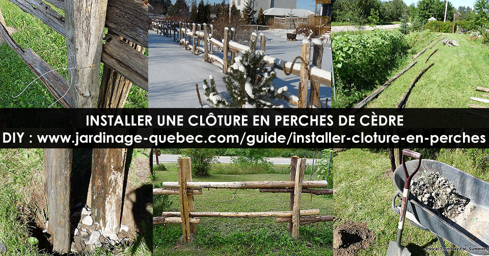 Construire une clôture de perches