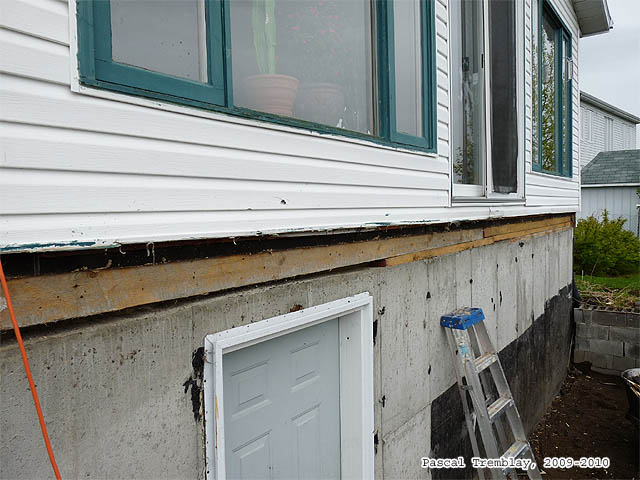 Madrier d'assise de la Terrasse - Solive de rive