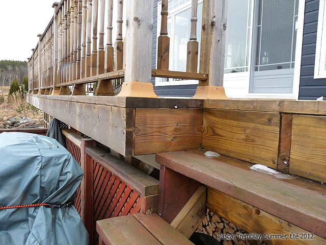 Fixer les Garde-corps - Terrasse en bois