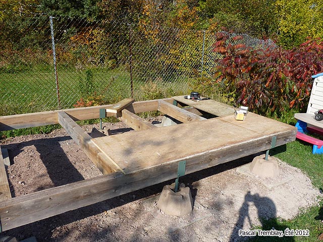 Plancher Hangar  bois - Fondation Base Hangar  bois