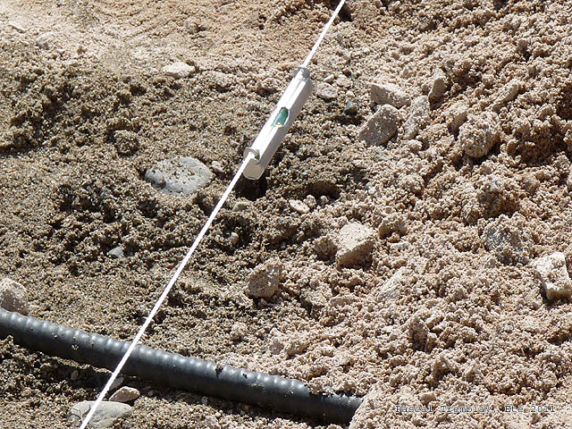 Niveau à cordes - Niveau de corde - Niveler une surface