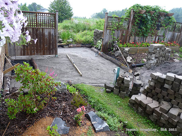 Pose de Pavé - Technique de Nivellement du sol - Faire un lit de pose pour pavé