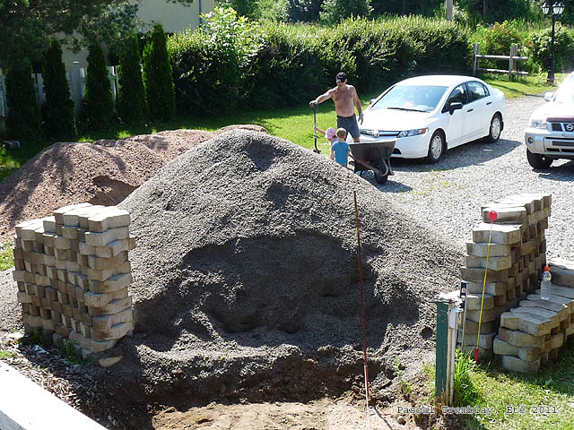 Faire une allée en pavé - Pavé Uni et matériaux