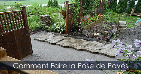 Comment installer des pavés - Aménager un paver - Faire un pavé en blocs de béton - Pavés imbriqués ou pavés unis