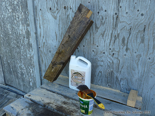 Teindre la structure d'un Pont de Jardin en bois- Comment construire un pont de jardin en bois