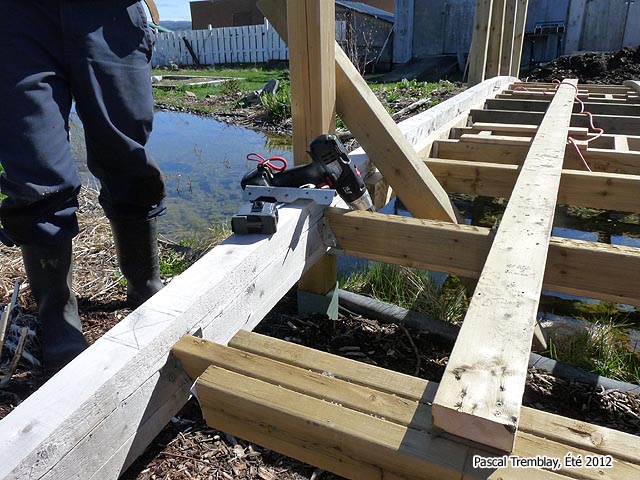 Pont de ruisseau en arc en bois - Faire des garde-corps pour Pont