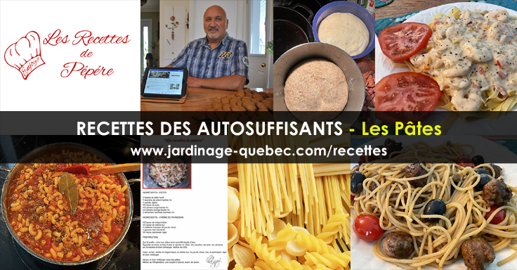 Pâtes - Les Recettes des Autosuffisants