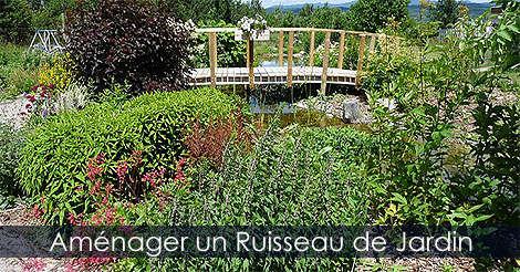Ajouter un Ruisseau  un bassin de jardin - Construire un ruisseau de jardin avec cascades - Instructions photos pour amnager un ruisseau