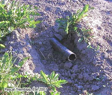 Passer des fils sous un ruisseau - Comment construire un jardin d'eau