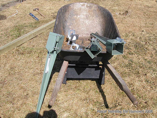 Serre en bois - Wooden greenhouse - Ancrages pour serre Rona
