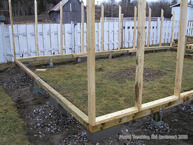 Serre en bois / Faire la base de la serre