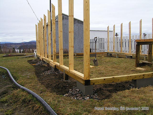 Serre en bois wood greenhouse