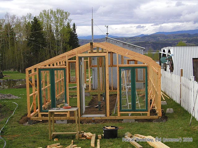 Mod�le de serre en bois