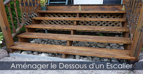 Aménager le dessous d'une escalier - Comment Construire et aménager un balcon ou une terrasse au jardin