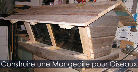 Comment construire une mangeoire pour oiseaux