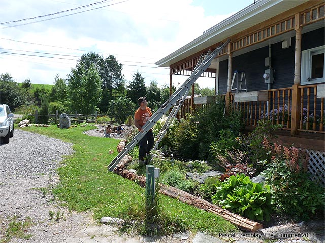 Peindre un patio ou terrasse en bois trait� - Peindre garde-corps bois