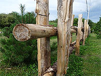 Round cedar rail fencing - How to install a round cedar rail fence - Country living projetcs ideas - Fencing and landscaping with rustic rails