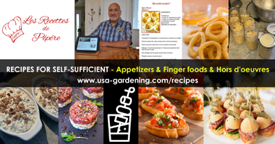 APPETIZERS, FINGER FOODS AND HORS D'OEUVRES