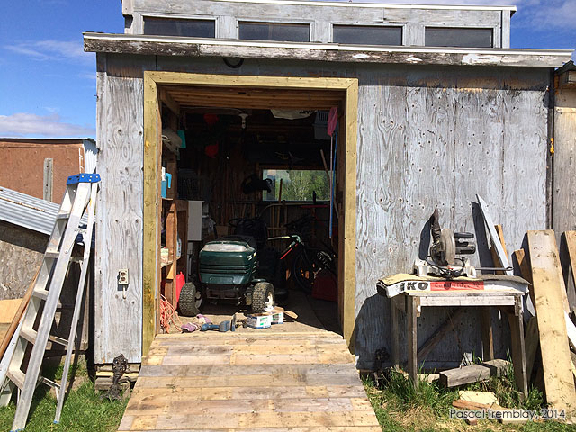 Rampe pour tracteur de jardin - Construire une rampe en bois pour remise
