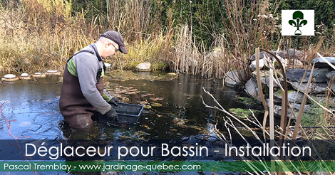 Déglaceur pour Bassin - Installation