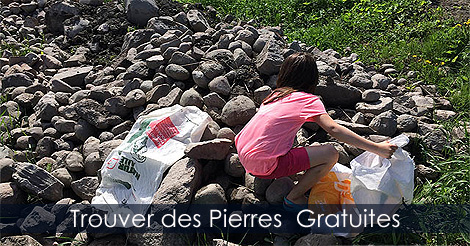 Trouver et ramasser des pierres décoratives pour le jardin