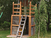 Cabane dans un arbre - Construire un palier d'accès