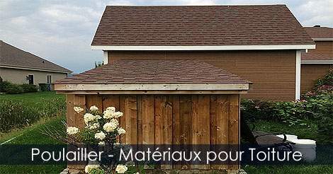 Faire la toiture d'un poulailler de ville - Choix de matériaux pour couvrir le toit d'un poulailler