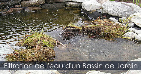 Filtre et filtreur pour bassin d'eau - Filtrer l'eau d'un bassin - Filtration naturelle ou mécanique d'un jardin d'eau