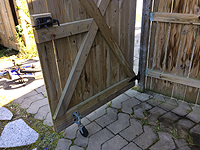 Roue porte barrière clôture