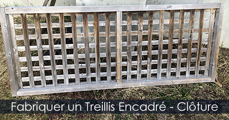 Treillis encadré pour clôture