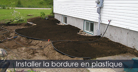Bordure en plastique