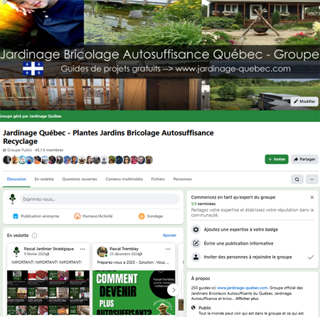 Groupe de Jardinage Autosuffisance Québec