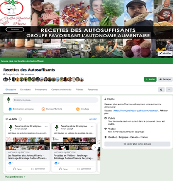 Recettes des Autosuffisants