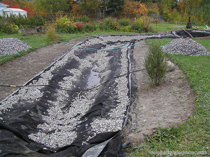 Enrocher bassin ruisseau - Photos Jardin Le Jardin des Patriotes - Pascal Tremblay La Baie Québec