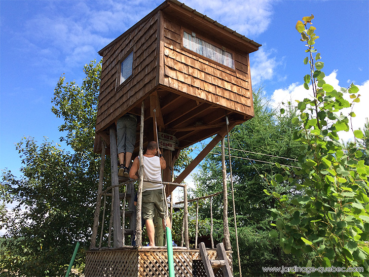 Photos Jardin L'Autre Monde - Serge Tremblay La Baie Québec - Cabane dans les arbres Idée Design