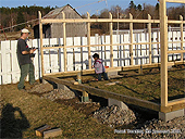 Faire la structure d'une Serre en Bois