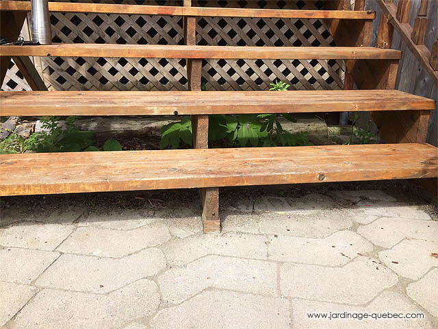 Escalier de Terrasse - Am�nager le dessous d'une Terrasse - Pierre d�corative
