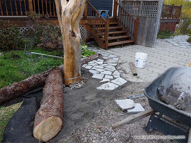 Paver une entrée de maison - Pose de pavés et pierres naturelles