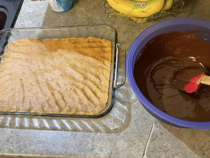 Barres au beurre d'arachide et chocolat