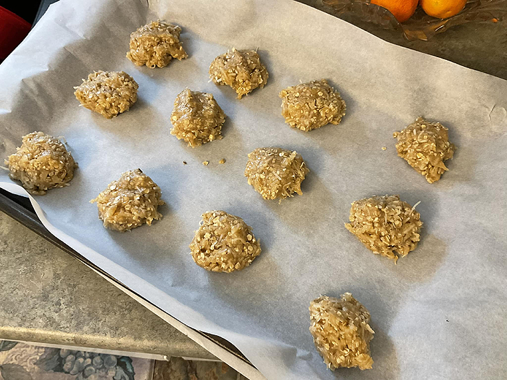 Recette de Biscuits aux flocons d'avoine et noix de coco