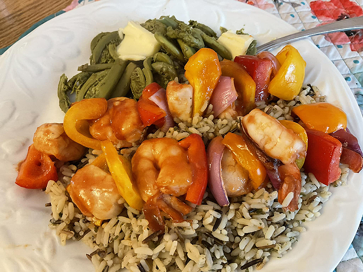 Recette de Brochettes de crevettes et de pétoncles à l'érable et à l'orange
