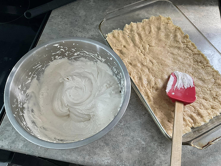 Carrés au caramel