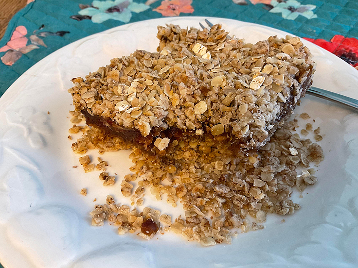 Recette de Carrés aux dattes sans sucre